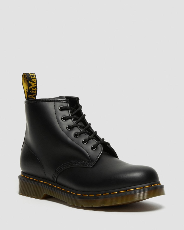 101Stitch Smooth Leather Ankle Boots Black Dr.Martens Ireland