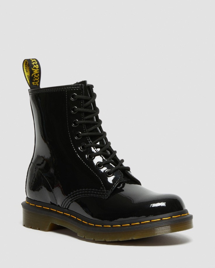1460 Women's Patent Leather Lace Up Boots Black Dr.Martens Ireland