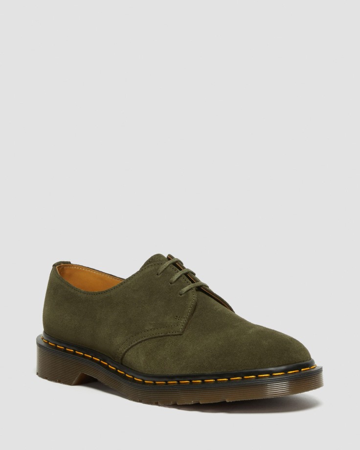1461 Made in England Buck Suede Oxford Shoes Dr.Martens Ireland Green