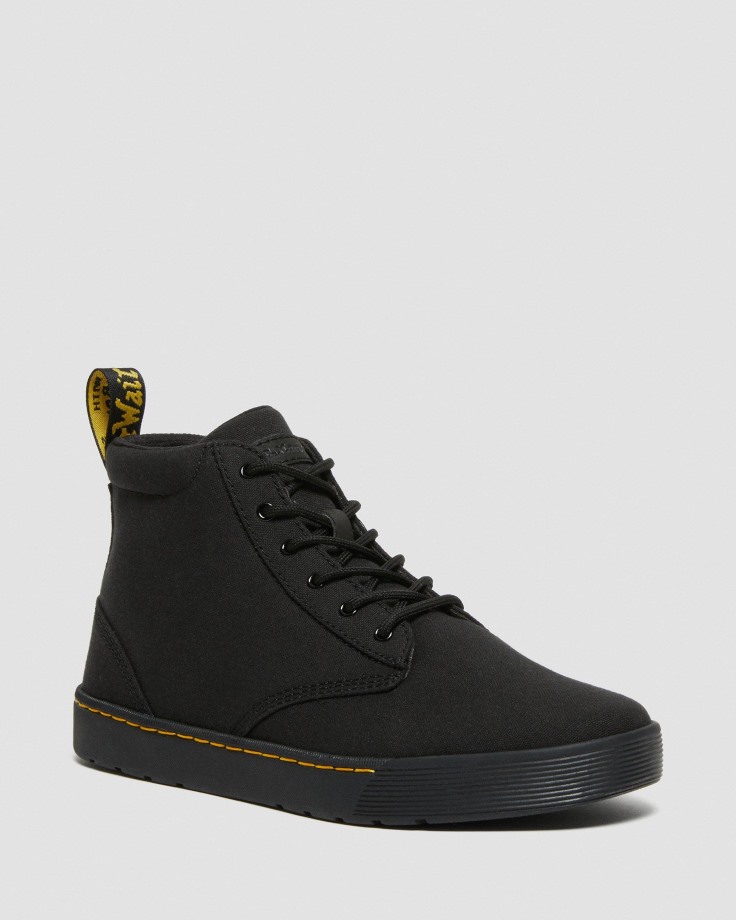 Black Dr.Martens Ireland Cairo Canvas Chukka Boots