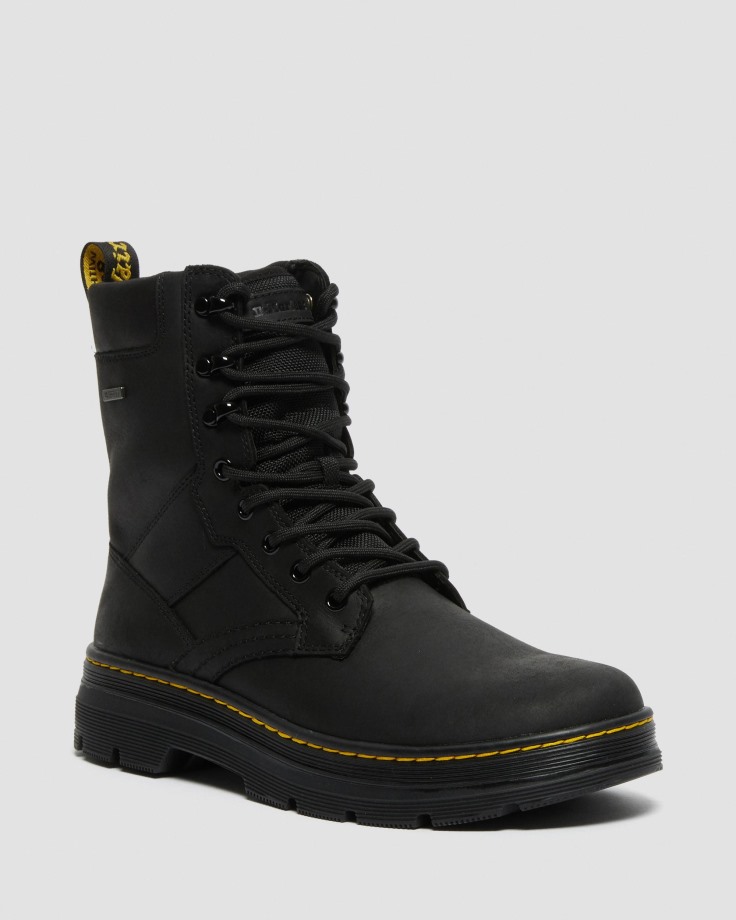 Black Dr.Martens Ireland Iowa Waterproof Poly Casual Boots