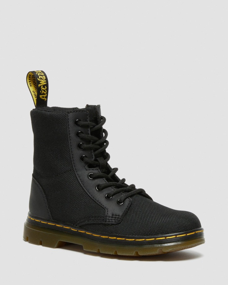 Black Dr.Martens Ireland Junior Combs Extra Tough Poly Casual Boots