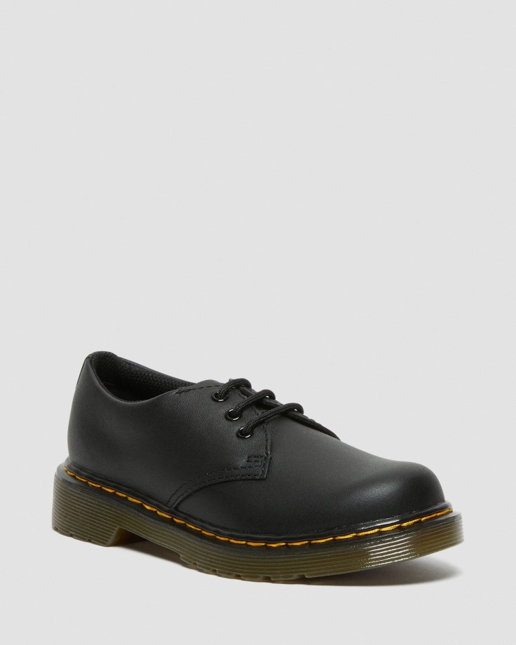 Black Junior 1461 Softy T Leather Shoes Dr.Martens Ireland