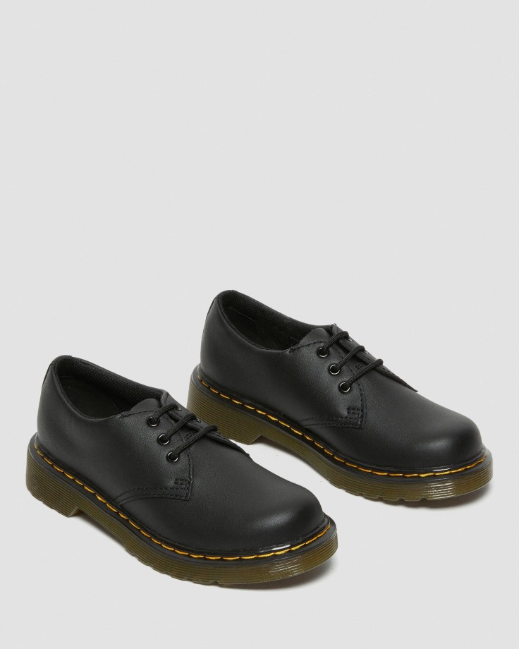 Black Junior 1461 Softy T Leather Shoes Dr.Martens Ireland