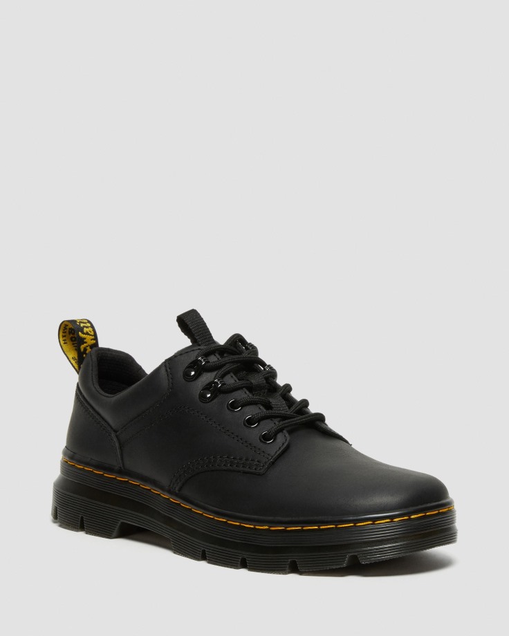 Black Reeder Wyoming Leather Utility Shoes Dr.Martens Ireland