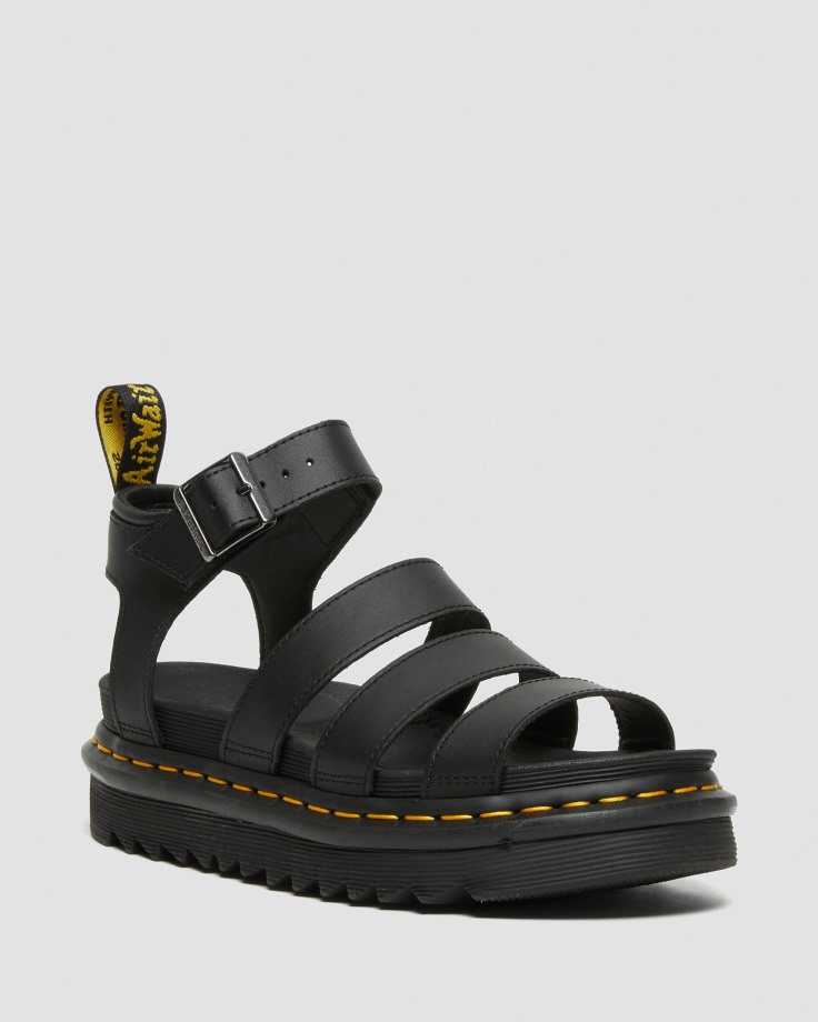 Blaire Hydro Leather Strap Sandals Dr.Martens Ireland Black