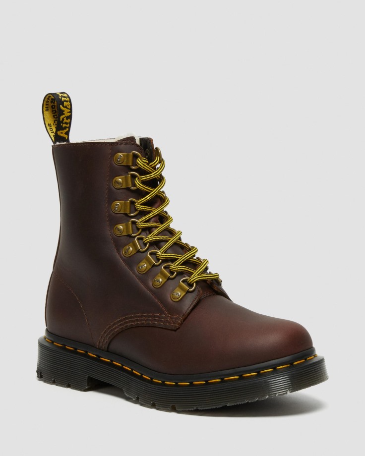 Brown 1460 Pascal DM's Wintergrip Leather Lace Up Boots Dr.Martens Ireland