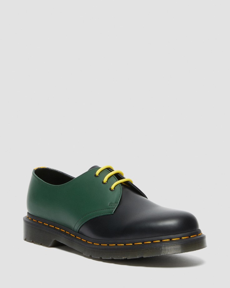 Dr.Martens Ireland 1461 Contrast Smooth Leather Oxford Shoes Black