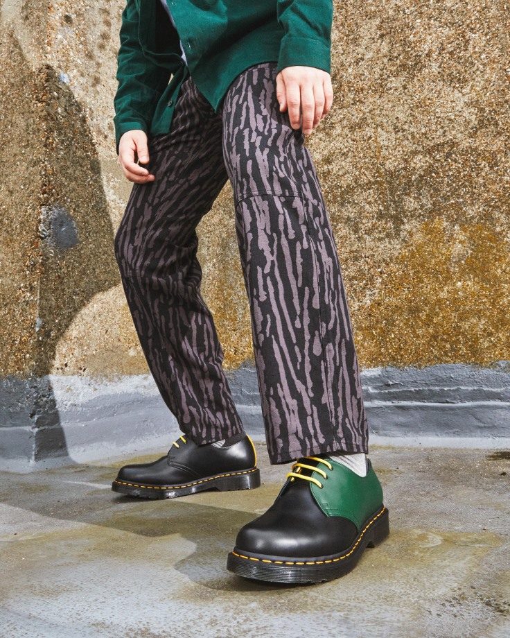 Dr.Martens Ireland 1461 Contrast Smooth Leather Oxford Shoes Black