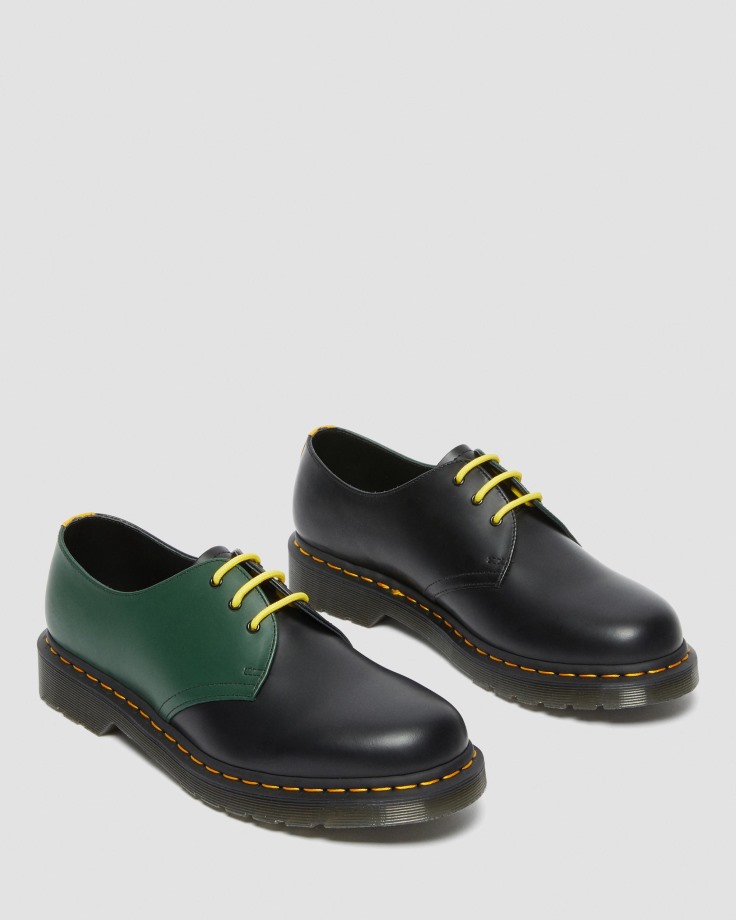 Dr.Martens Ireland 1461 Contrast Smooth Leather Oxford Shoes Black