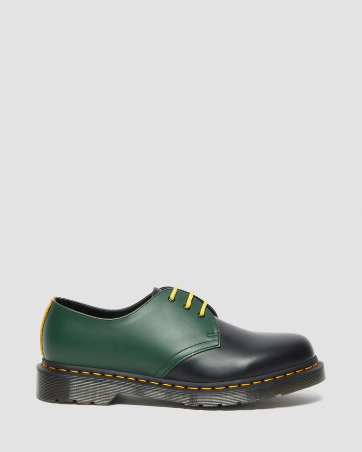 Dr.Martens Ireland 1461 Contrast Smooth Leather Oxford Shoes Black