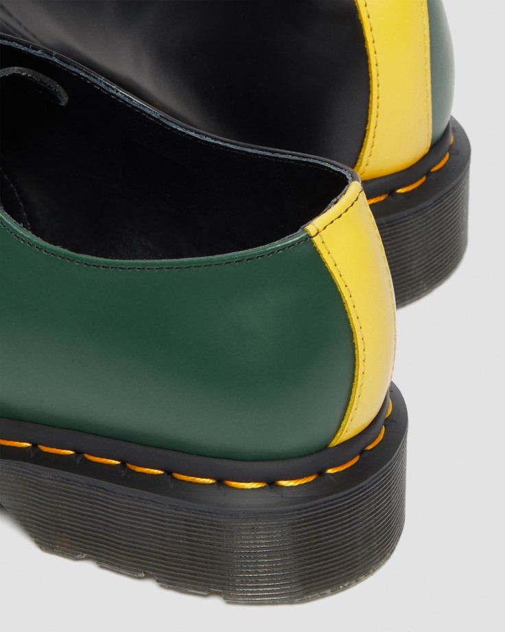 Dr.Martens Ireland 1461 Contrast Smooth Leather Oxford Shoes Black