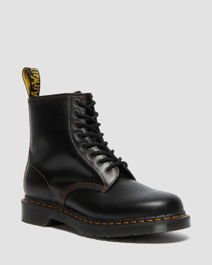 Dr.Martens Ireland Black+Brown 1460 Men's Abruzzo Leather Lace Up Boots