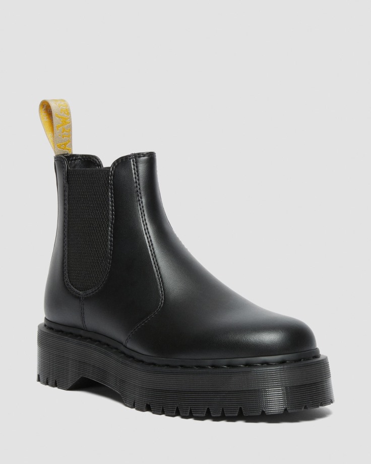 Dr.Martens Ireland Black Vegan 2976 Felix Platform Chelsea Boots