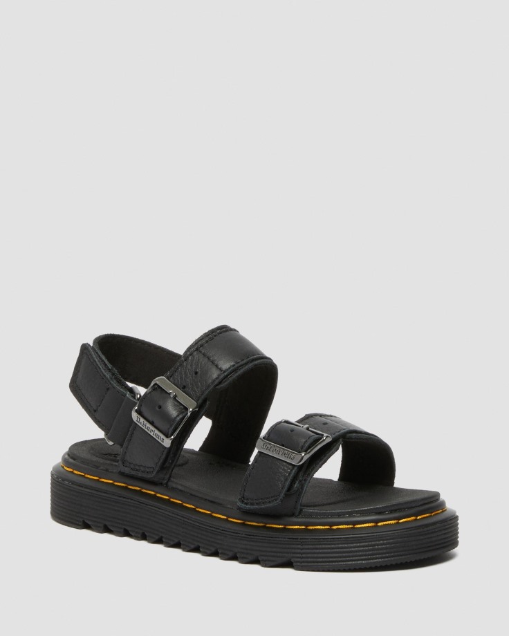 Dr.Martens Ireland Black Junior Kyle Leather Sandals