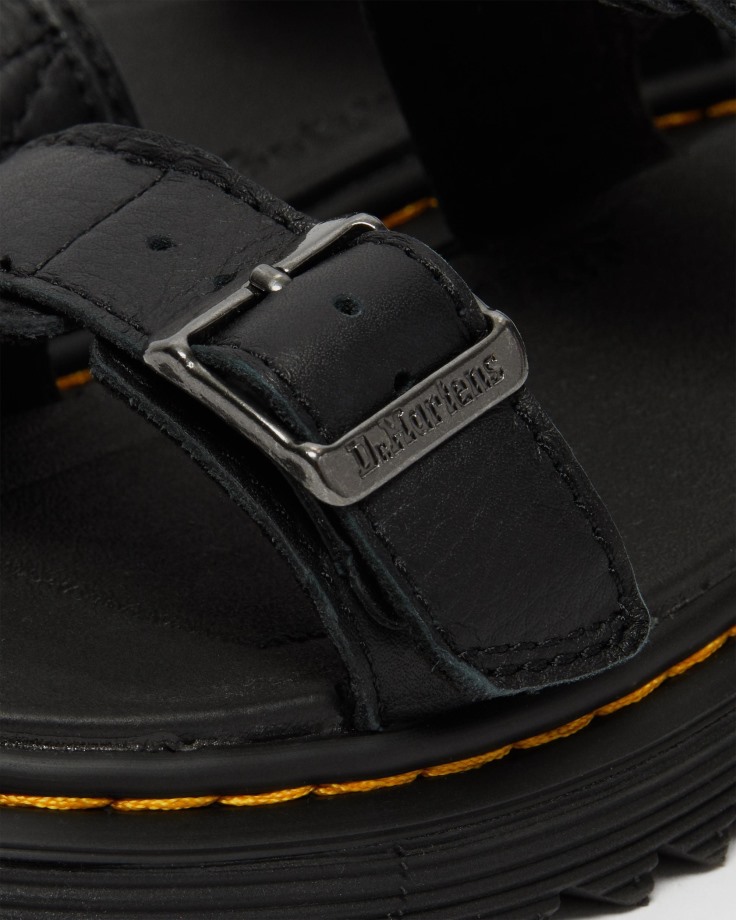 Dr.Martens Ireland Black Junior Kyle Leather Sandals