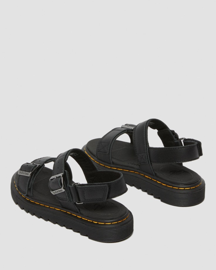 Dr.Martens Ireland Black Junior Kyle Leather Sandals