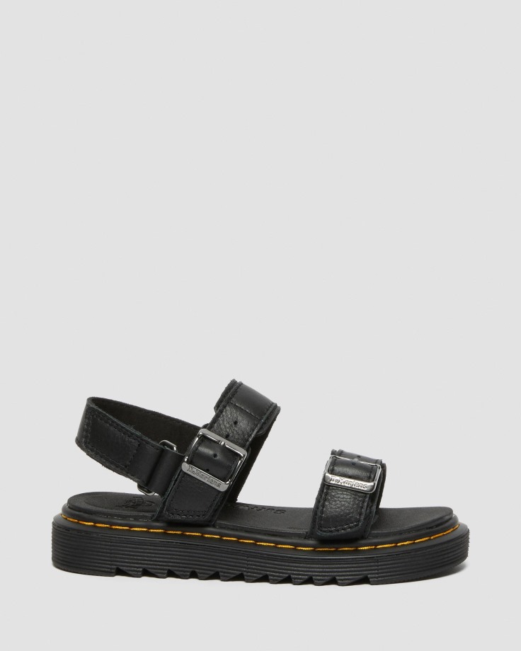Dr.Martens Ireland Black Junior Kyle Leather Sandals