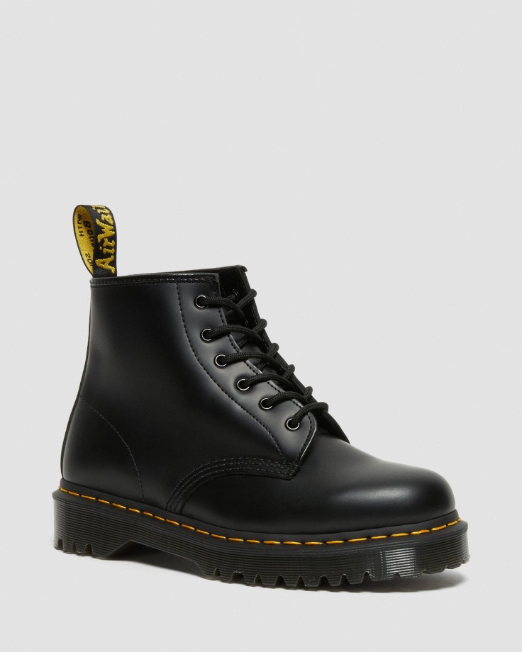 Dr.Martens Ireland Black 101 Bex Smooth Leather Ankle Boots