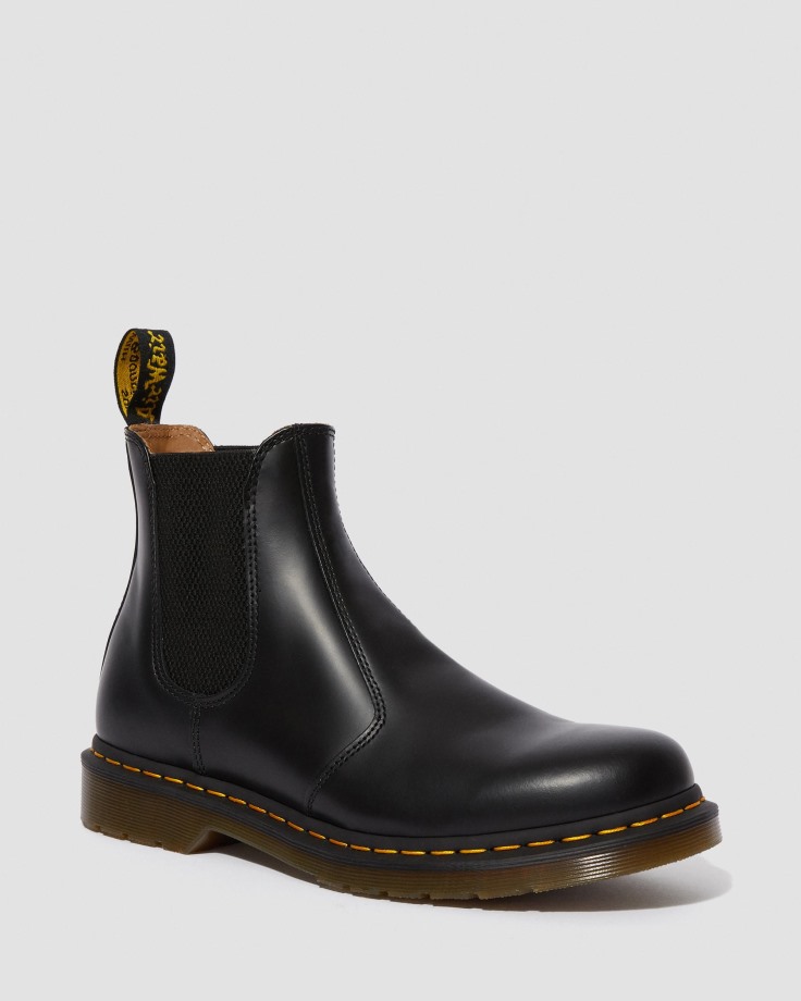 Dr.Martens Ireland Black 2976Stitch Smooth Leather Chelsea Boots