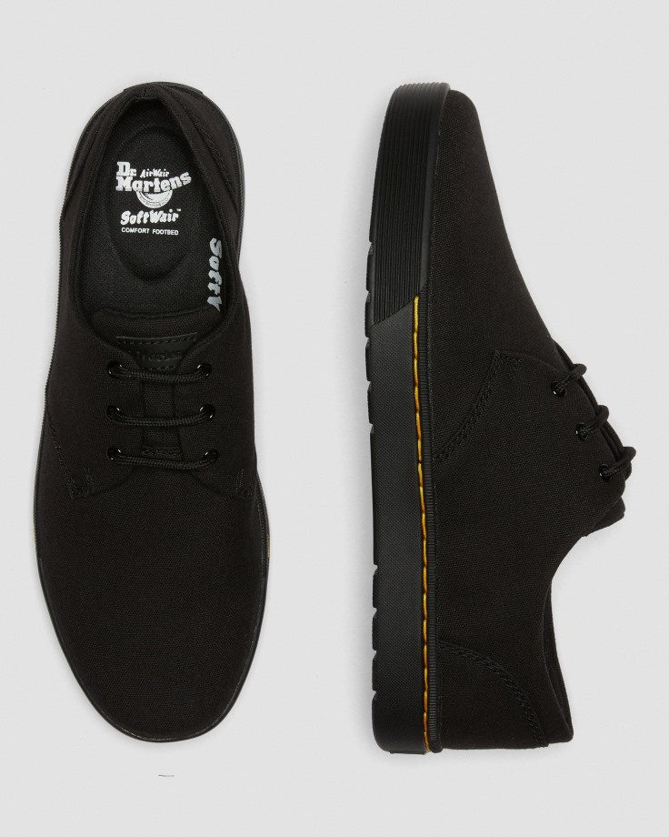 Dr.Martens Ireland Cairo Low Canvas Shoes Black