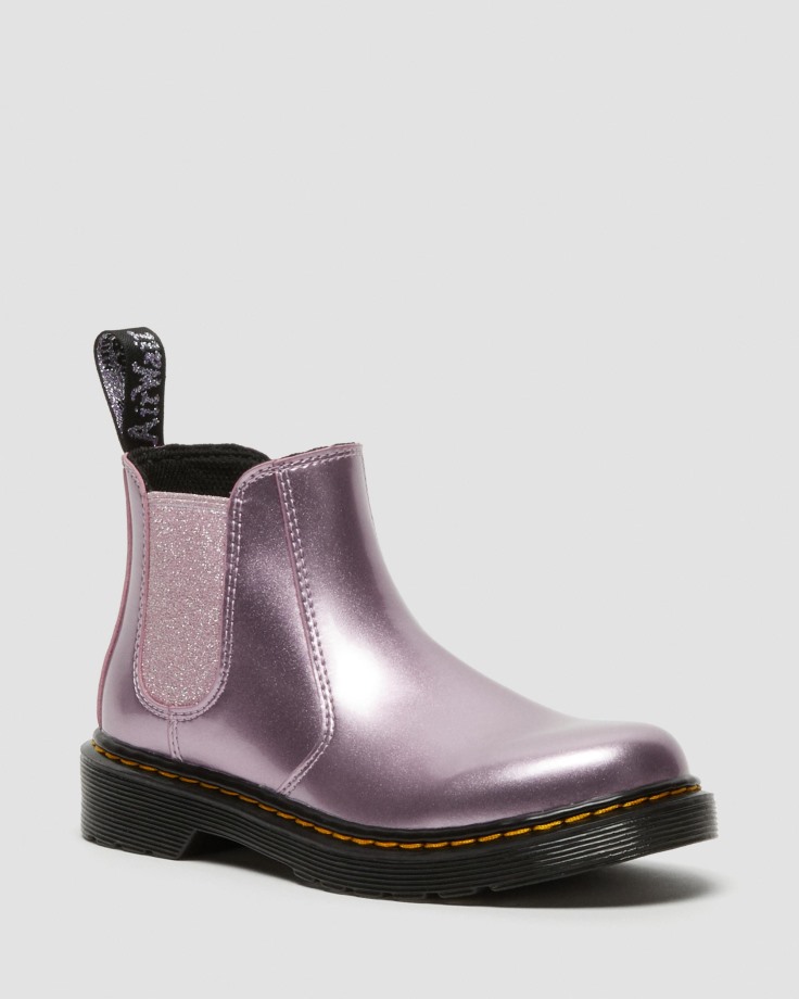 Dr.Martens Ireland Junior 2976 Metallic Chelsea Boots Pink