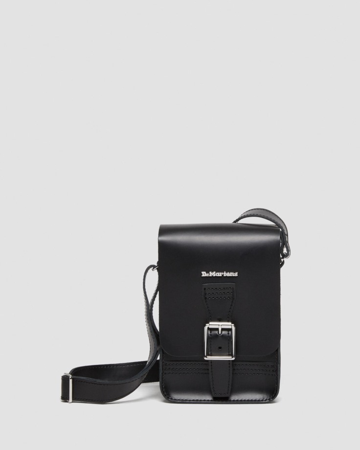 Leather Vertical Crossbody Bag Dr.Martens Ireland Black