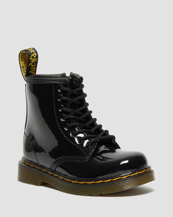 Toddler 1460 Patent Leather Lace Up Boots Black Dr.Martens Ireland