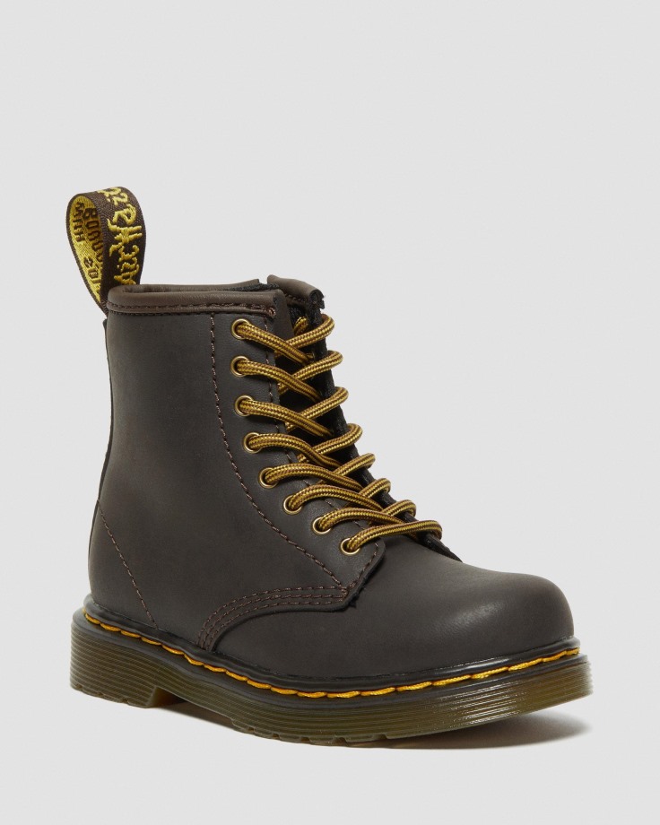 Toddler 1460 Wildhorse Leather Lace Up Boots Dark Dr.Martens Ireland